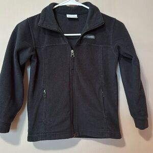 Columbia Kids Benton Springs Full Zip Fleece Jacket Black XS 6/7
